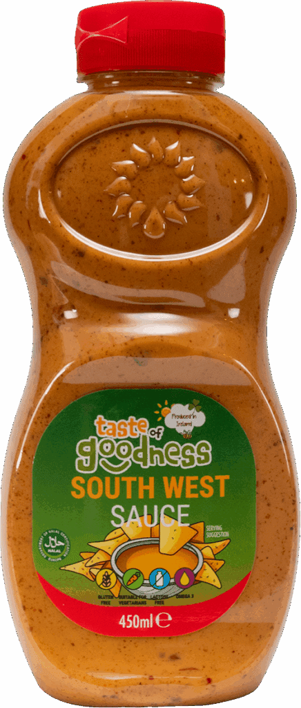 Bottle of taste of goodness South-West sauce